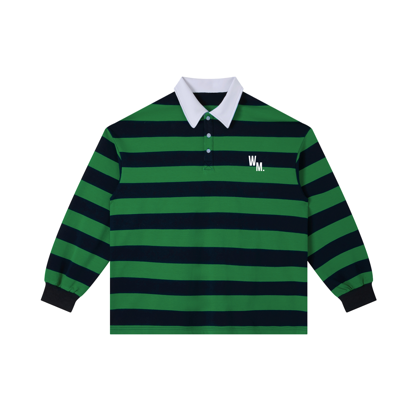 Color Block Stripe Polo Shirt