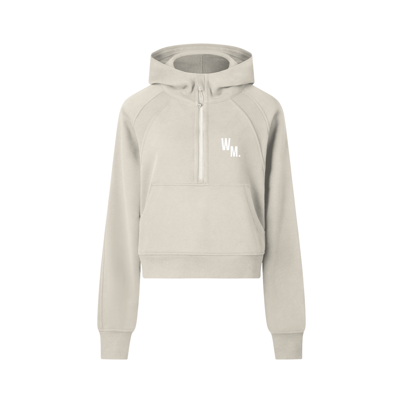 Cropped Half-Zip Hoodie