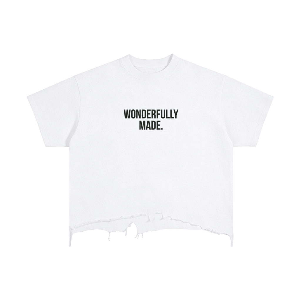Vintage Wash Boxy Distressed Hem T-Shirt