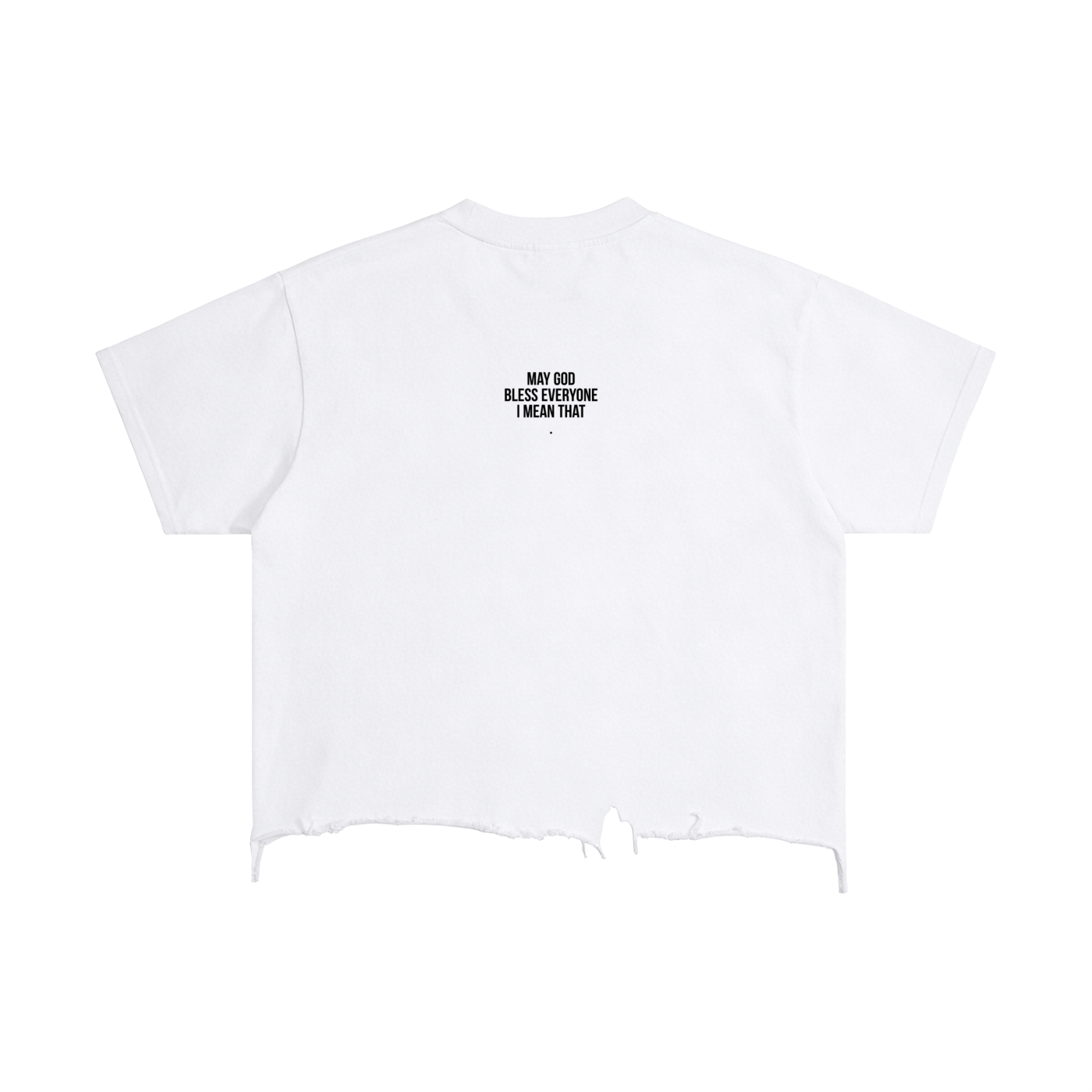 Vintage Wash Boxy Distressed Hem T-Shirt