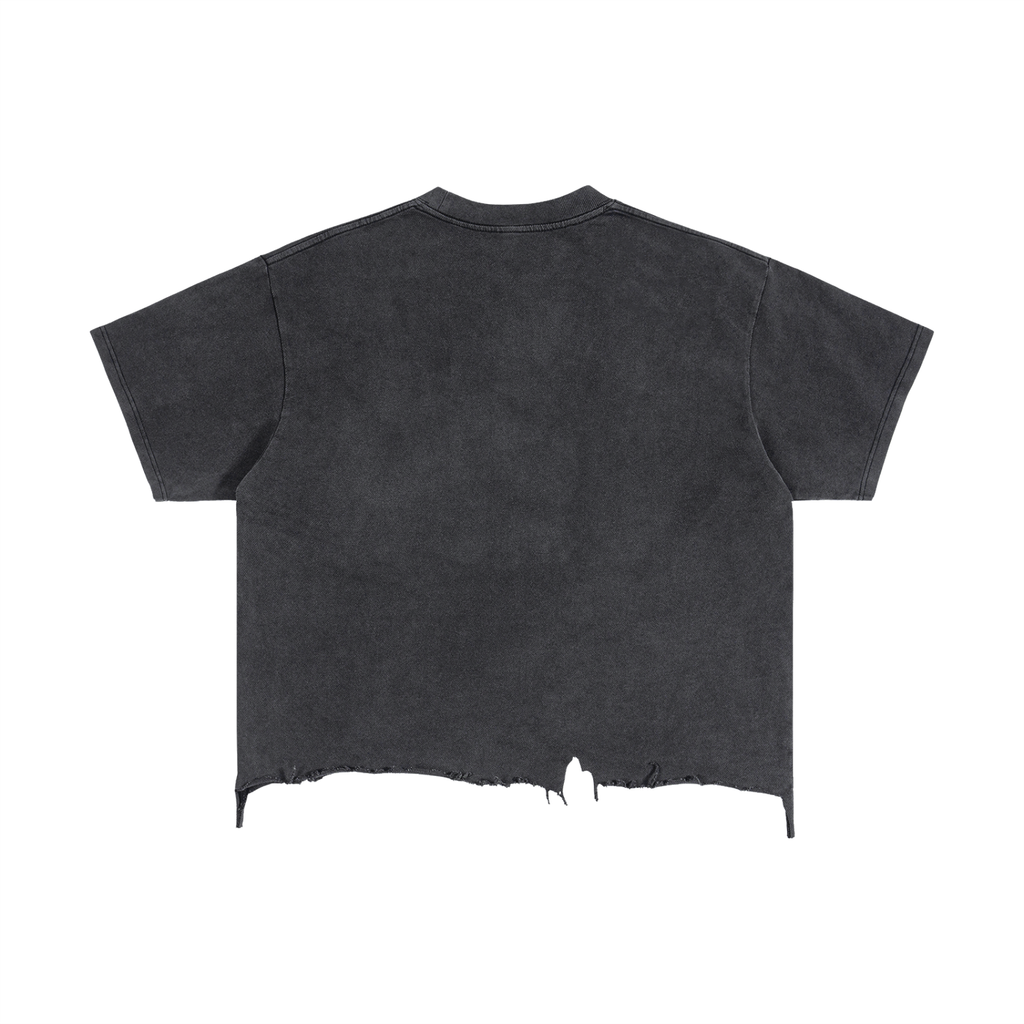 BLANK Slate Boxy Distressed Hem