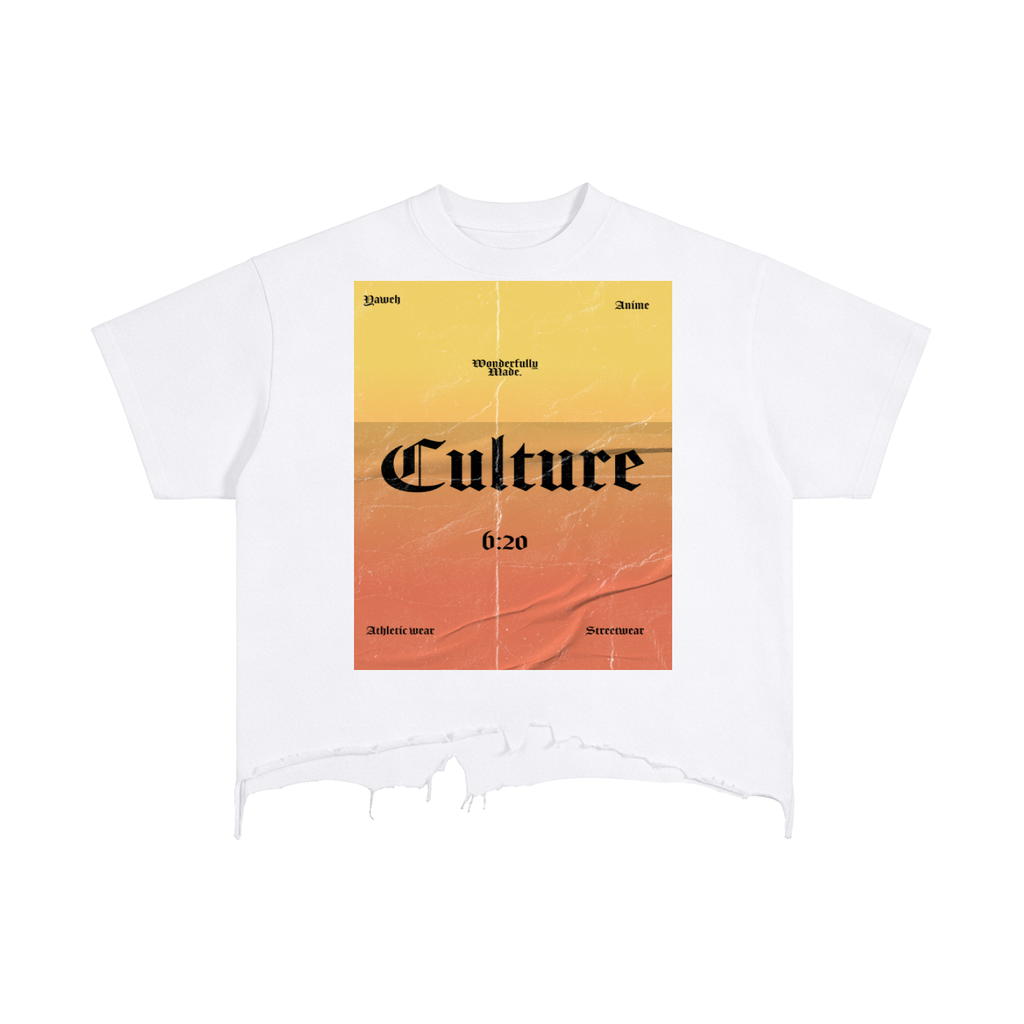 Vintage Culture Distressed Hem T-Shirt