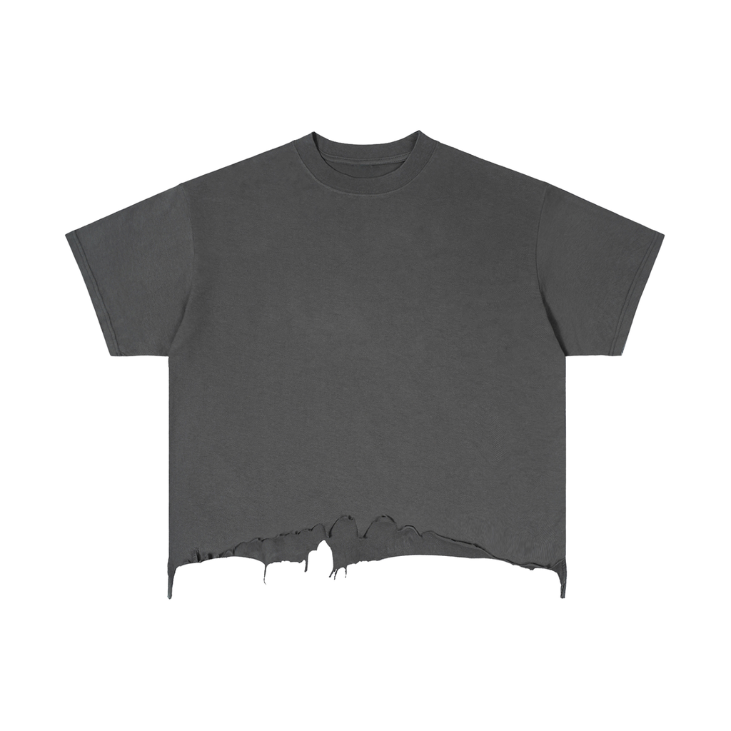 BLANK Slate Boxy Distressed Hem
