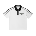 Contrast Collar Short-Sleeve Polo Shirt