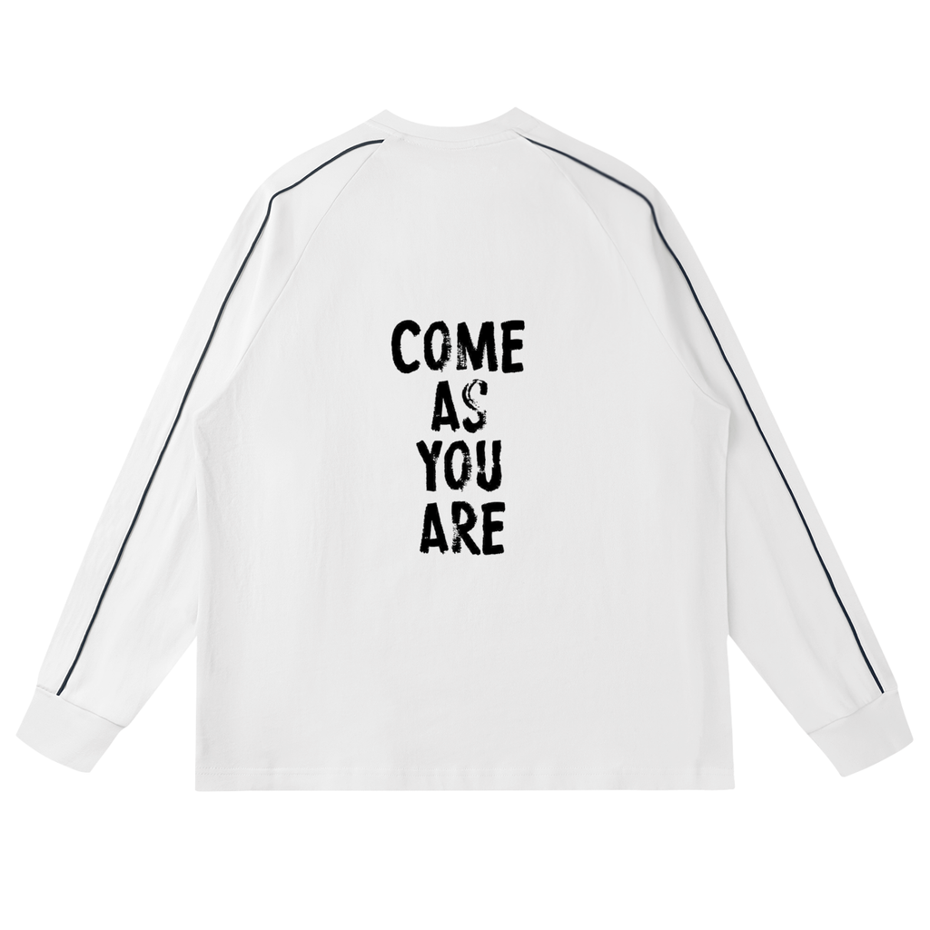 Contrast Panel Raglan Sweatshirt