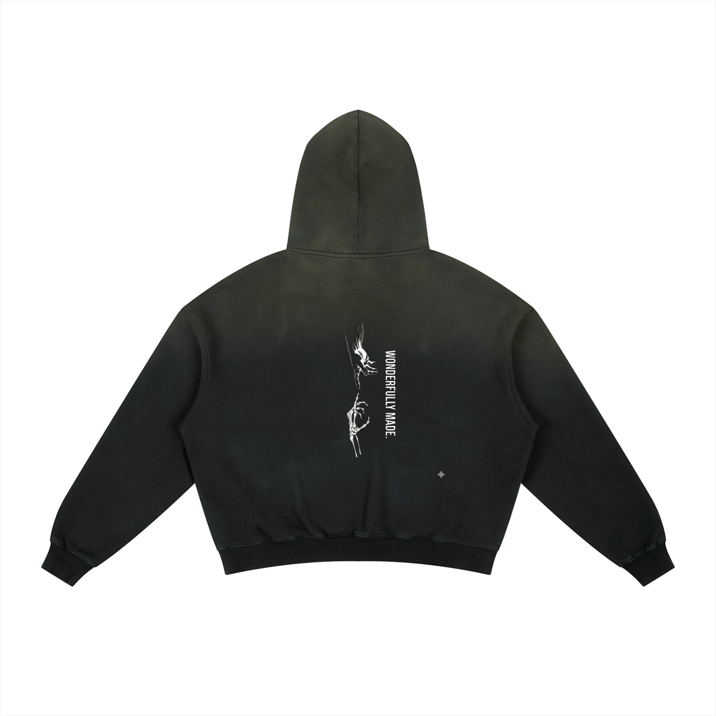 Frayed Sunfade Boxy Fleece Hoodie