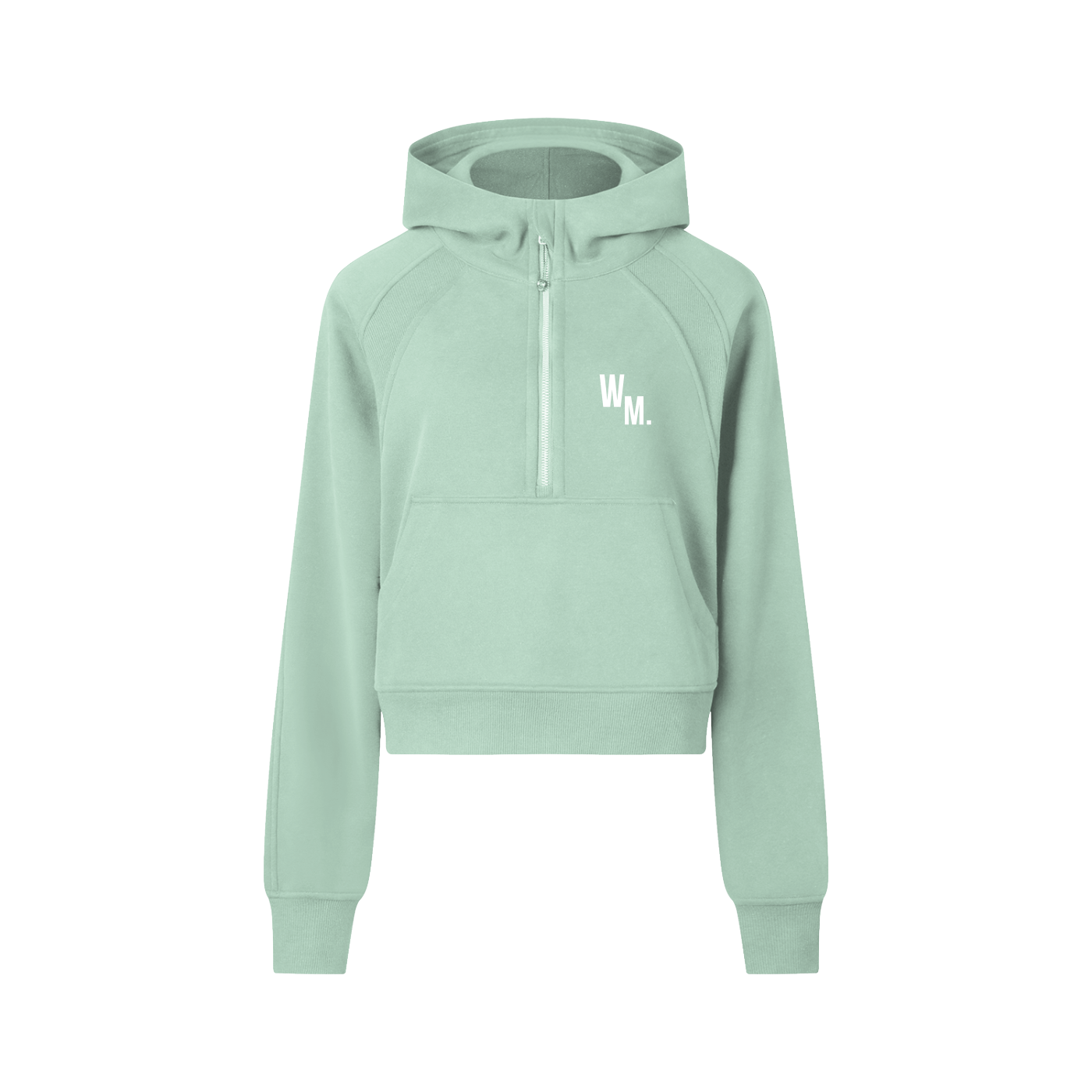 Cropped Half-Zip Hoodie