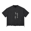 Snow Wash Raw-Hem Boxy T-shirt