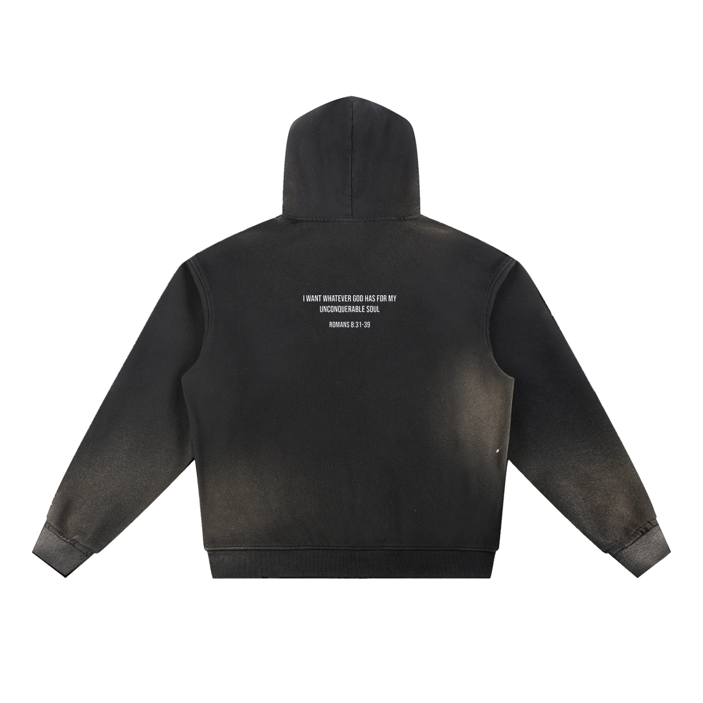Sun Fade Frayed Fleece Hoodie
