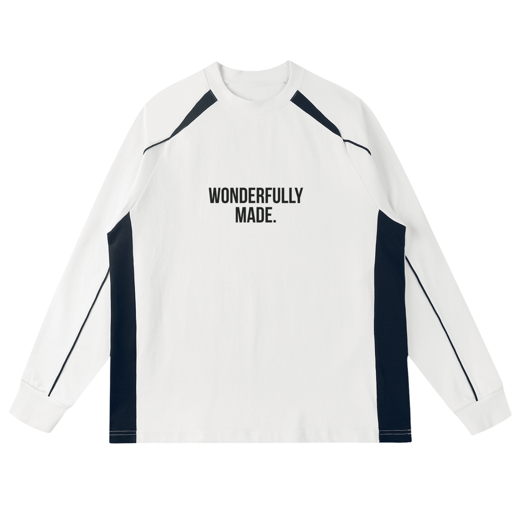 Contrast Panel Raglan Sweatshirt