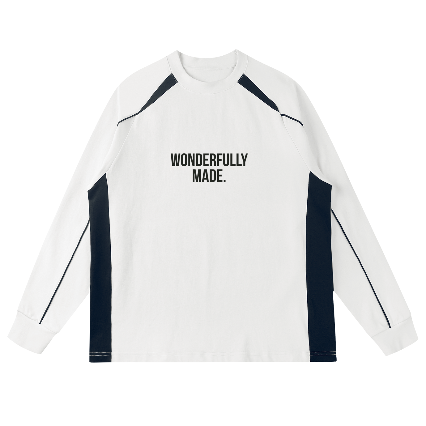 Contrast Panel Raglan Sweatshirt