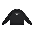 Essential Fleece Mock-Neck Crew Sweatshirt