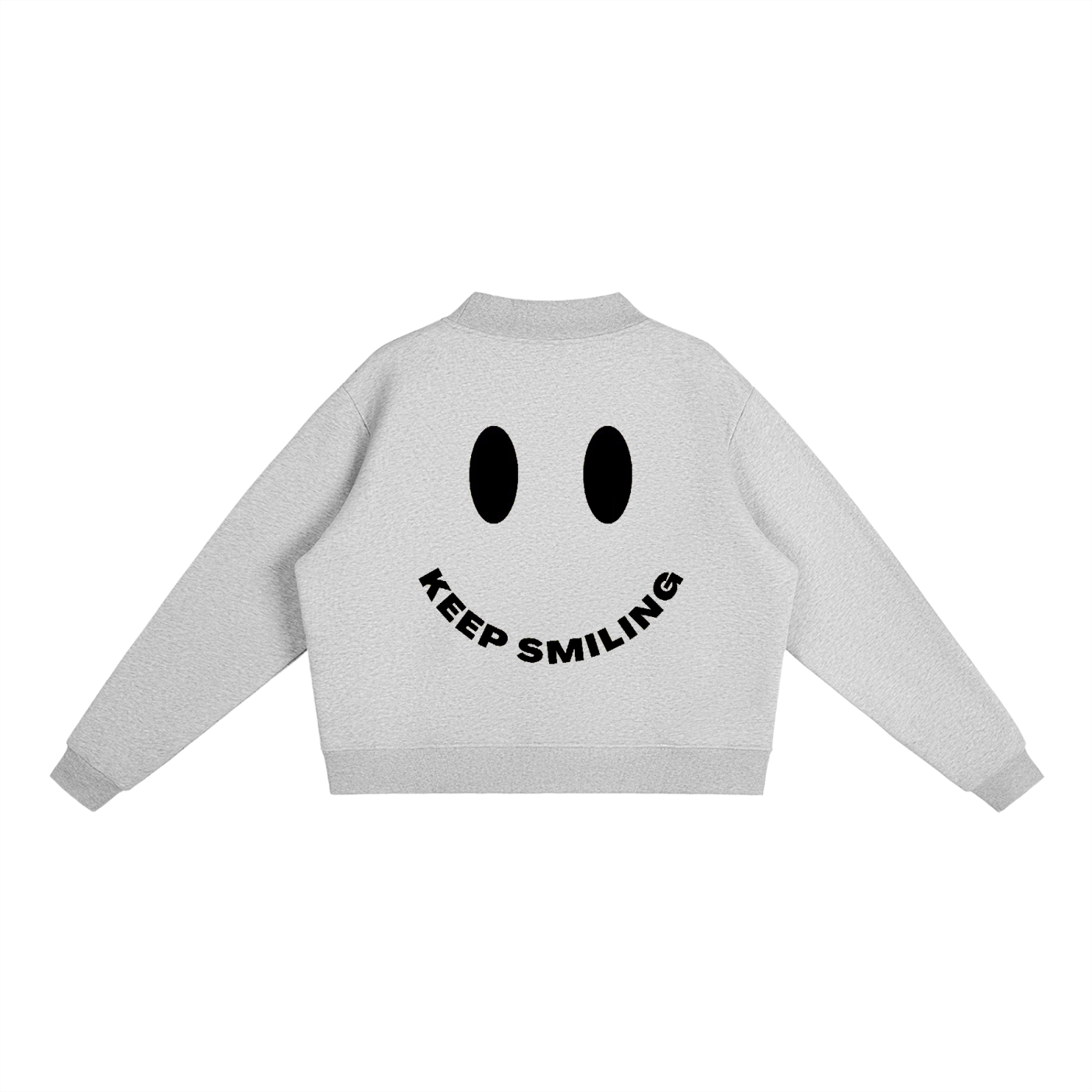 Essential Fleece Mock-Neck Crew Sweatshirt