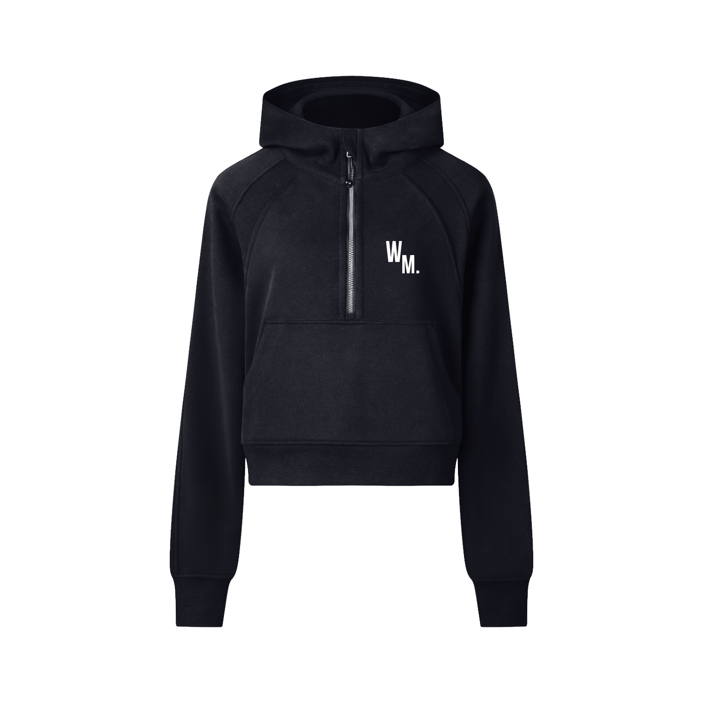 Cropped Half-Zip Hoodie
