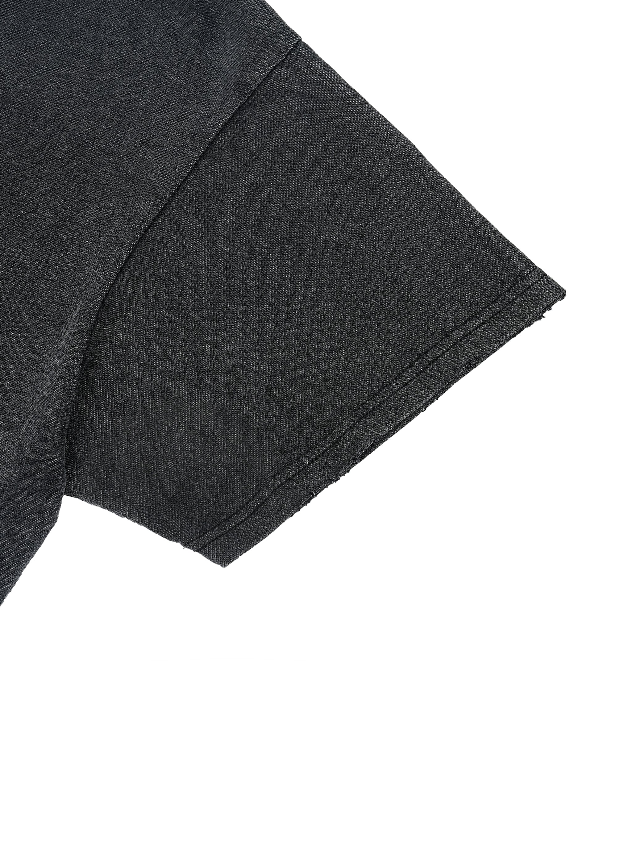 A Wonderfully Vintage Wash Boxy Distressed Hem T-Shirt